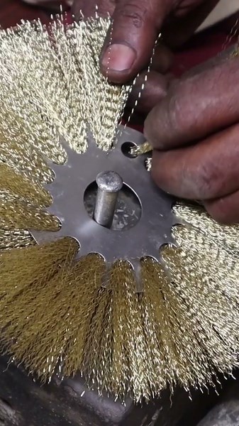 Making Rust Remover Wire Buff Brush 😱 | Powerful Buffing Brush Manufacturing