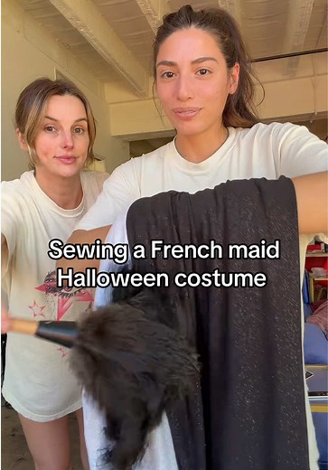 Sewing a Sparkling French Maid Halloween Costume