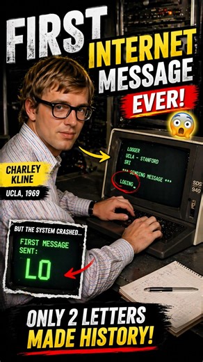 The first message on the internet wasn’t “Hello”…???