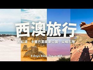 🇦🇺 9天1,800km 公路旅行🚗 珀斯自駕出發：粉紅湖・卡爾巴里國家公園自然之窗・尖峰石陣・白沙丘・天鵝谷｜西澳 / 9Days Perth Road Trip Vlog