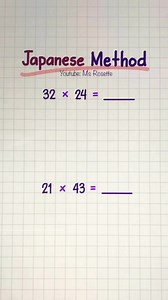 Japanese Multiplication | Multiplying numbers #tutorial #fypシ゚viralシ #mathlove #MULTIPLICATION | Math Love