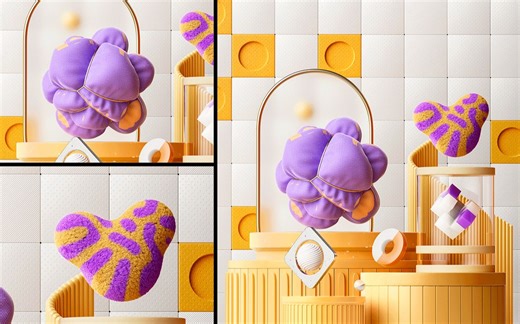 【C4D+OC教程】节点编辑器讲解——图像纹理、RGB颜色、光谱颜色、浮点值、烘焙纹理