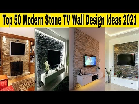 Top 50 Modern Stone TV Wall Design Ideas 2021 | Decorative TV Wall Design|TV Wall Units Idea Part 22