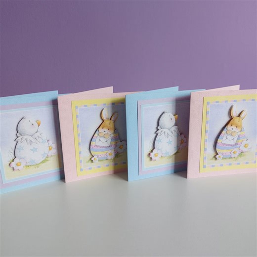 Pack of 4 Blank Easter Cards