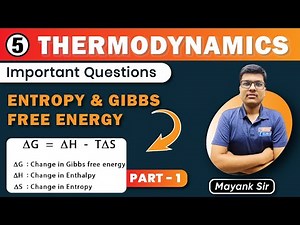 #5 - Thermodynamics Important Questions on Entropy & Gibbs Free Energy | Chemistry Class 11 | KELVIN