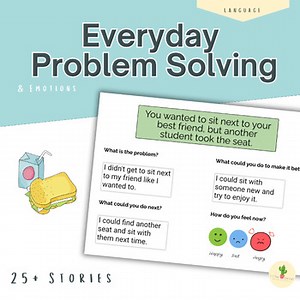Problem Solving Scenarios & Emotions | SpeechTherapy Social Situations