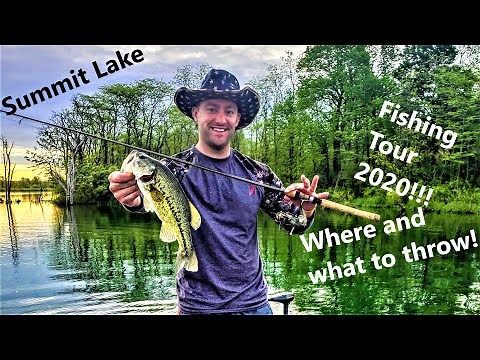 Clear Water Bass Fishing | Lake Summit - Fishing Tour 2020 - Drop Shots and Straight Worms