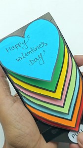 108K views · 944 reactions | DIY Valentine's Day Waterfall Card || Handmade Paper Crafts #crafts #reels #valentinesdaygifts | Creative Art & Craft Ideas | Facebook