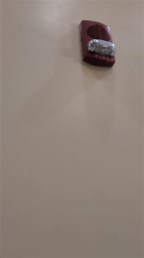 Fire Alarm strobes being tested at the mall