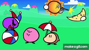 Something About Kirby Super Star ANIMATED (Loud Sound Warning) 🌞 🌛 on Make a GIF
