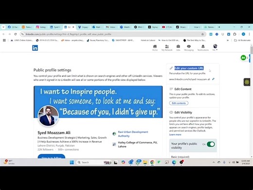 Your LinkedIn URL is like your virtual business card—first...