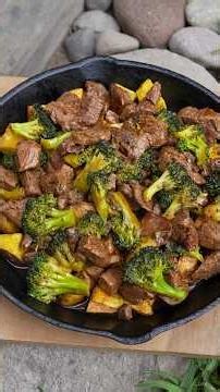 Beef and Broccoli Stir-fry: Quick and Delicious Dinner😋 #cooking #shorts
