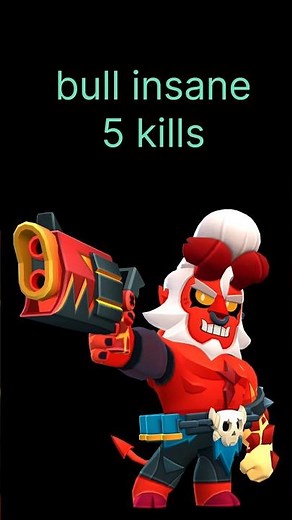 Bull Gets 5 Kills! Overpowered Upside Showdown Domination brawl stars #brawlstars #bullbrawlstars