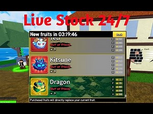 Roblox Blox Fruits Stock 24/7 Live | New Fruit Stock