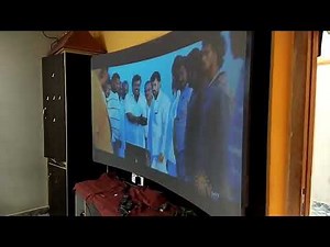 100 inches Curved Projector Screen📽️ | FHD led projector | reflective alr screen ‪@THINKalt‬