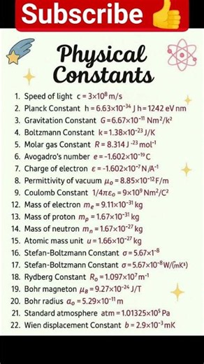 physical constant 👍