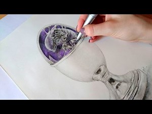 Colored Pencil Drawing: Alien egg - Speed Draw | JosYMovieS