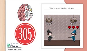 Brain Test Level 305 (NEW) The blue wizard must win