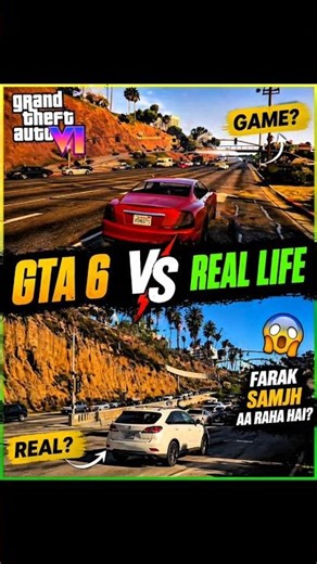 "GTA 6 vs Real Life | DifferenceImpossible😱#shorts