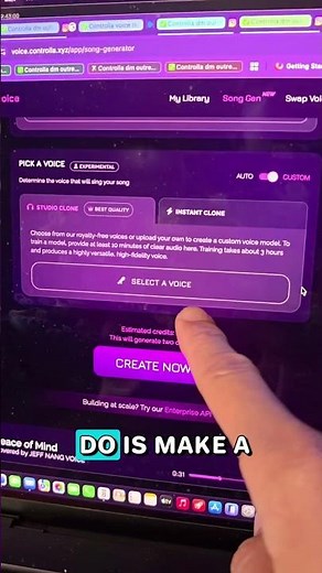 Make a song idea in your own voice