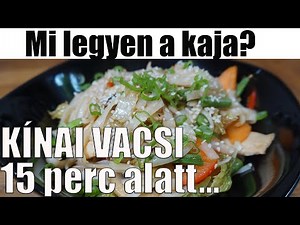 KÍNAI VACSI 15 PERC ALATT:csirkés stir-fry ropogós zölségekkel ala Eszti