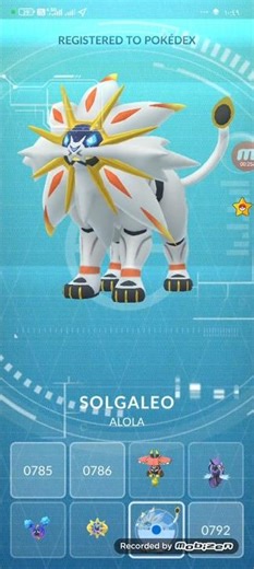 Cosmoem evolves into Solgaleo #pokemongo