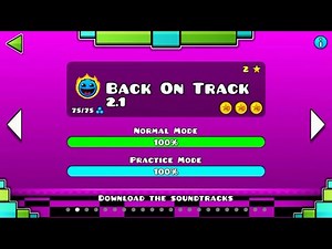 BACK ON TRACK 2.1 VER | Geometry Dash 2.1 : Back On Track 2017 # Demon ( ͡° ͜ʖ ͡°)