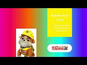 Temu Jr. Rubble And Crew Curriculum Board (2023-2026)