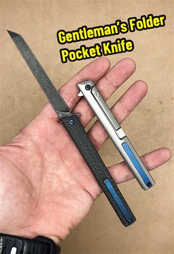 A gentleman’s folder pocket knife with either carbon fiber handles or a titanium frame lock. Extremely lightweight and elegant. Makes a perfect gift as well. #pocketknife #foldingknife #pocketknives #edcknife #everydaycarry