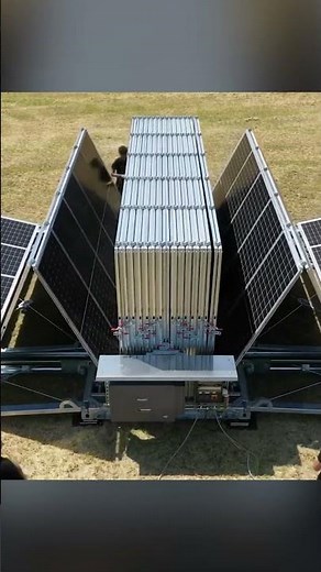 An entire solar farm can fit in a standard container