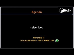 Complete Shell Scripting Tutorials | select loop