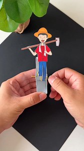 32K views · 365 reactions | Title: Step-by-Step Moving Farmer Puppet Craft Hashtags: #FarmerPuppet #MilkCartonCraft #MovingPuppet #DIYKidsCraft #RecycledCraft #PuppetMaking #FunWithCrafts #CreativePuppet #FarmCraftFun | paper craft ideas | Facebook