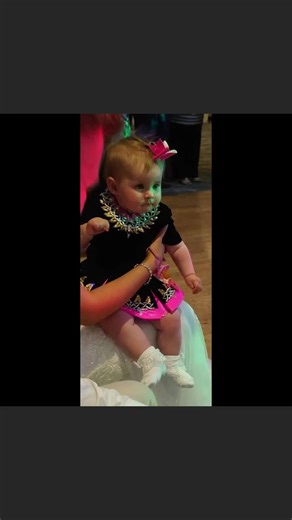 10K views · 72 reactions | Watch the sweetest little dancer debut. Little 10 month old Fiadhh surprised her mum Emma from Emma Coulter School of Irish Dance Fiadh’s adorable dress was designed and made from Emma’s school dress by Chantelle’s Dress Design and it’s just perfect! Congratulations to the happy family. We are looking forward to following Fiadh’s dance journey. | Irish Dancing Magazine | Facebook