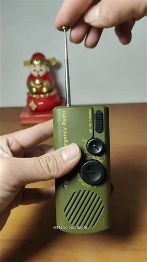 Hand-Powered Emergency Generator! ⚡ #NanoTechByte #MiniGenerator