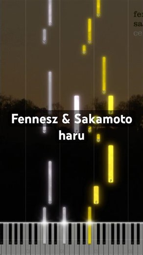 Fennesz & Ryuichi Sakamoto - haru (piano tutorial)