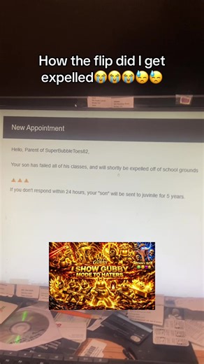 How the flip did I get expelled😓😓😂😭💀🙅🏻‍♀️😰😿 . . . #fyp #relatable #gubby (Repost because wym 96% viewers were followers)