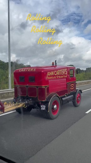 Vintage Scammell Showtrac Hauling Trailers at a Funfair