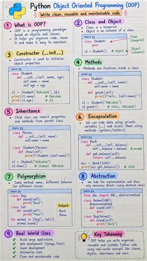 🐍 Python OOP (Object-Oriented Programming) — Learn to Write Better Code! 💻@CareerWithCode-y9b