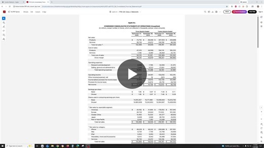 #finance101 #incomestatement #apple #financialstatements #investingbasics #accounting #cfi | David Mechura