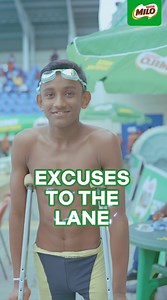 Real champions don’t find excuses — they rise above them. 💚 Witness true strength and spirit at the 50th Sri Lanka Schools Aquatic Championship. An unforgettable story of courage, determination, and the will to go further. #MILO #ENERGYTOGOFURTHER | MILO Sri Lanka