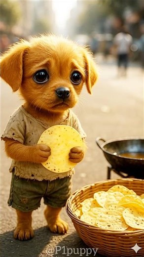 ‎The cute poor puppy didn't have cash to buy papad so, his rich friends making fun of him #P1puppy