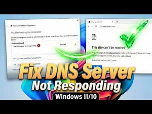 How to Fix DNS Server Not Responding Windows 11 (100% Working)