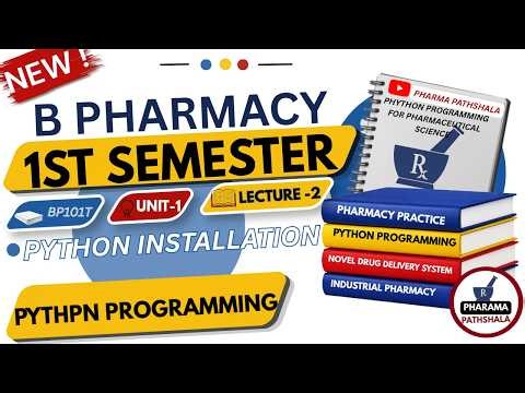 Lecture 2 Python Installation Step by Step | Python Programming for Pharmaceutical |B.Pharm 1st year