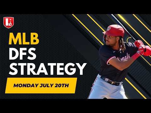 Monday MLB DFS 7/20/26: Main Slate Lineups, Stacks & Value Plays (DK/FD/Yahoo)