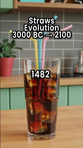 🥤 Evolution of Straws: From 3000 BC to 2100 🌍