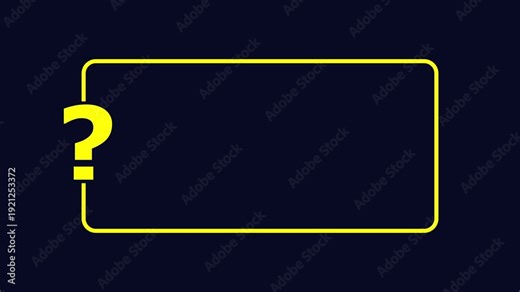 question mark sign animation quiz trivia game competition question mark frame for quizzes on transparent background