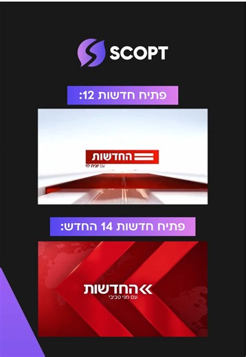 השוואת פתיחי חדשות 14 ו-12