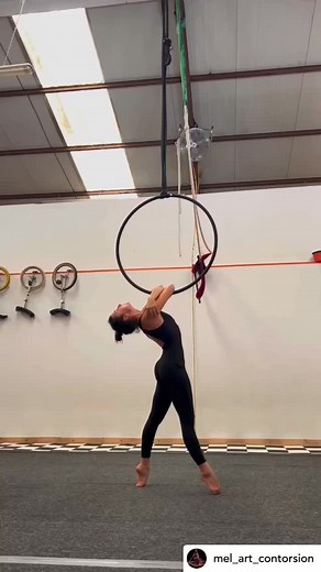 149 reactions · 11 shares | Cool spinning combo from @mel_art_contorsion! #aerialhooptricks | Aerial Hoop Tricks | Facebook