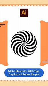Adobe Illustrator 2025 Tips - Duplicate & Rotate Shapes . Follow : Vipul Graphics . Thanks ❤️ . #illustrator #Adobe #illustration #art #tips #rotate #duplicate #shapes #digitalart #graphics #vectorart #Design #designer #graphicdesigner #graphicdesign #vipulgraphics #explore | Vipul Graphics
