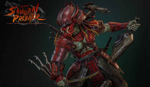 Hot Toys unveils Akaoni Samurai Predator sixth scale figure inspired by Alien vs. Predator